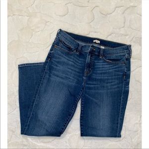 J Crew mid rise straight leg denim jean